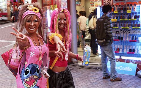 is gyaru blackface.